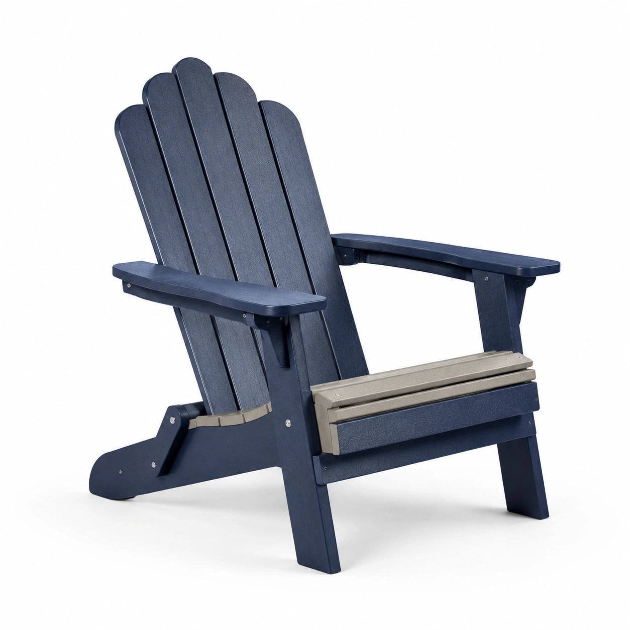 Adirondackstuhl aus HDPE in Blau