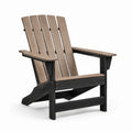 Adirondack Stuhl aus Holzimitat Beige/Schwarz
