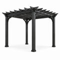 Aluminium-Pergola Dunkelgrau 300x300x240 cm