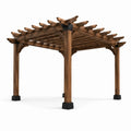 Pergola aus Kiefernholz 300x300x250cm Braun