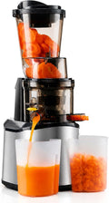 Gewerblicher Zentrifugal-Entsafter, 120 x 200 x 430 mm, 350 W, 350 W, Grau, Slow Juicer, vertikal automatischer Zentrifugalentsafter