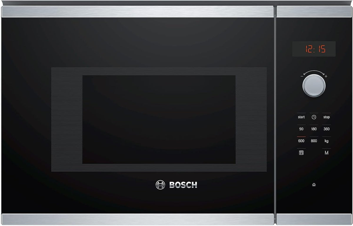 BOSCH Mikrowelle, 20 Liter, Schwarz, BFL523MS0 Einbau- Kapazität Leistung 800 Watt Farbe