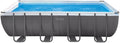 Intex Stahlrahmenpool, 549 x 274 x 132 cm, grau, Frame Pool Set Ultra Quadra I (