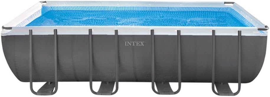 Intex Stahlrahmenpool, 549 x 274 x 132 cm, grau, Frame Pool Set Ultra Quadra I (