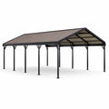 Aluminium Carport mit Polycarbonat-Dach 600x300x250 cm Anthrazit