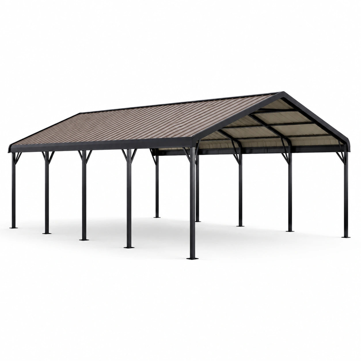 Aluminium Carport mit Polycarbonat-Dach 600x300x250 cm Anthrazit