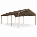 Metall Carport mit braunem Dach 600x300x250 cm