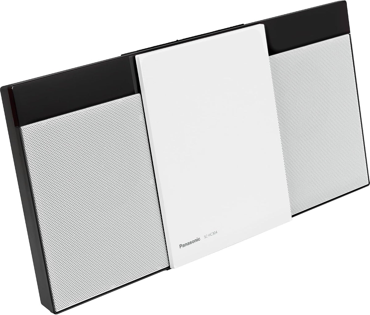 Panasonic Tablet, Weiß, SC-HC304EG-W Design-Stereo mit Digital DAB+ (Bluetooth, Micro- mit 20 Watt RMS)