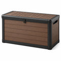 Aufbewahrungsbox aus Kunststoff Braun-Schwarz 120L