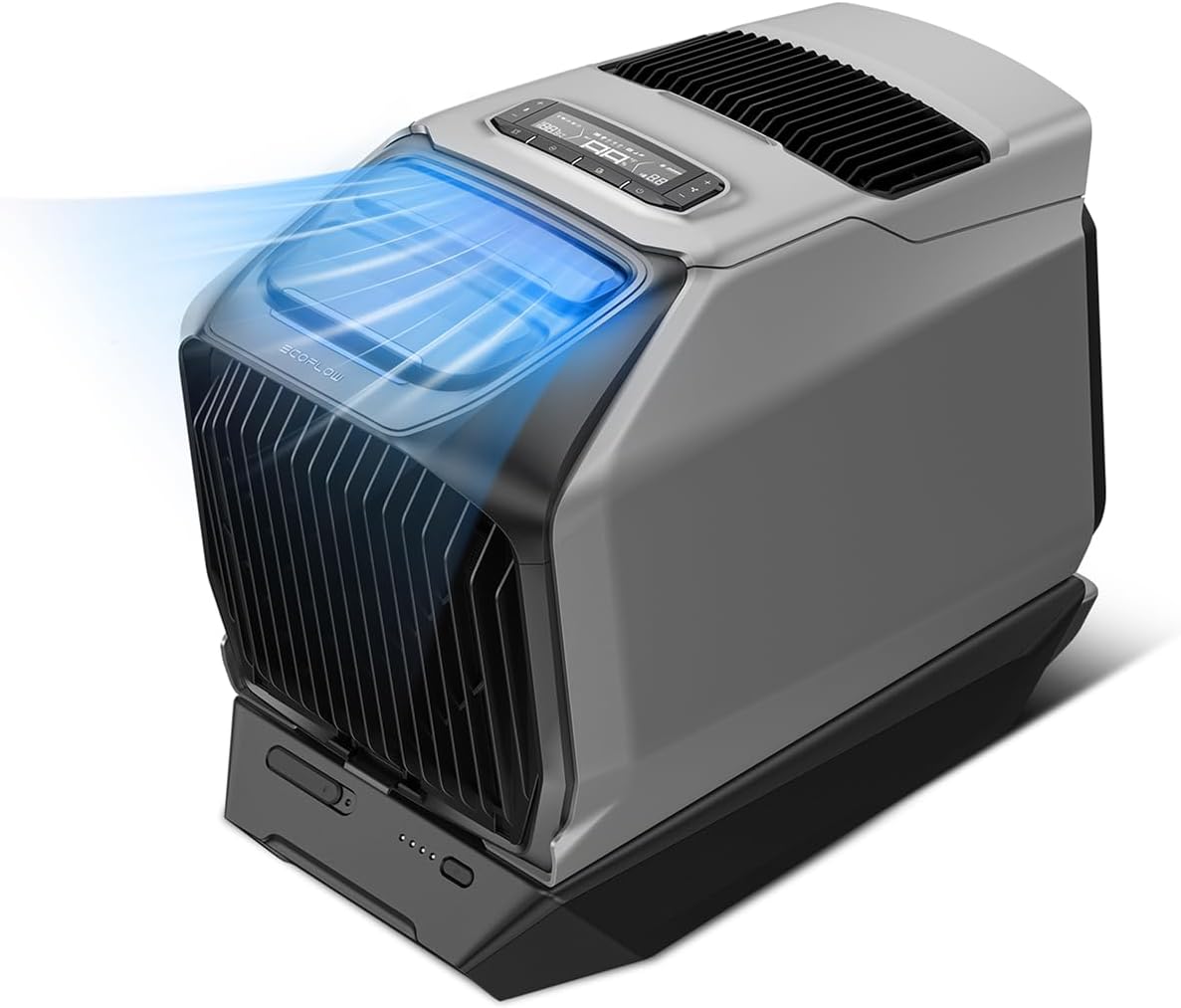 EF ECOFLOW Mobiles Klimagerät, 1024 Wh, 1800 W, 2000 W, Grau/Schwarz, WAVE 3 Tragbare Klimaanlage mit Zusatzakku
