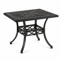 Gartentisch Aluminium Schwarz 70x70x72 cm