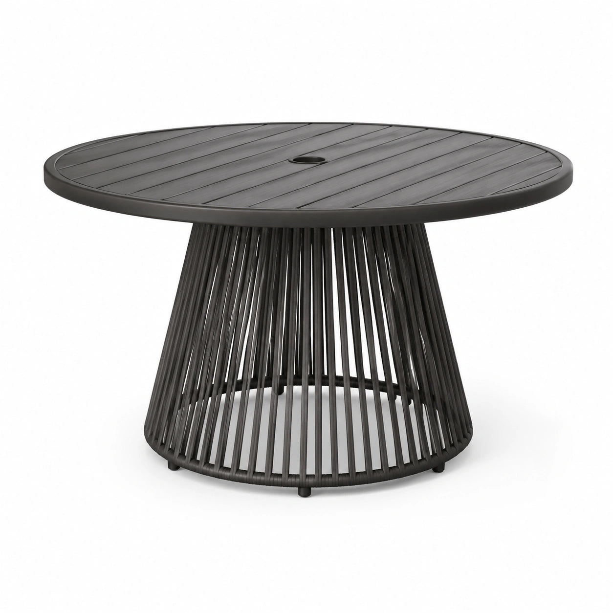 Runder Tisch Aluminium Anthrazit