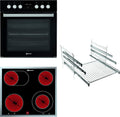 Bauknecht Kochfeld, 60 cm, Schwarz, HEKO H500 Herd- Kombination/ Glaskeramik- /