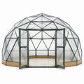Gewächshaus Kuppel Aluminium Polycarbonat Grün