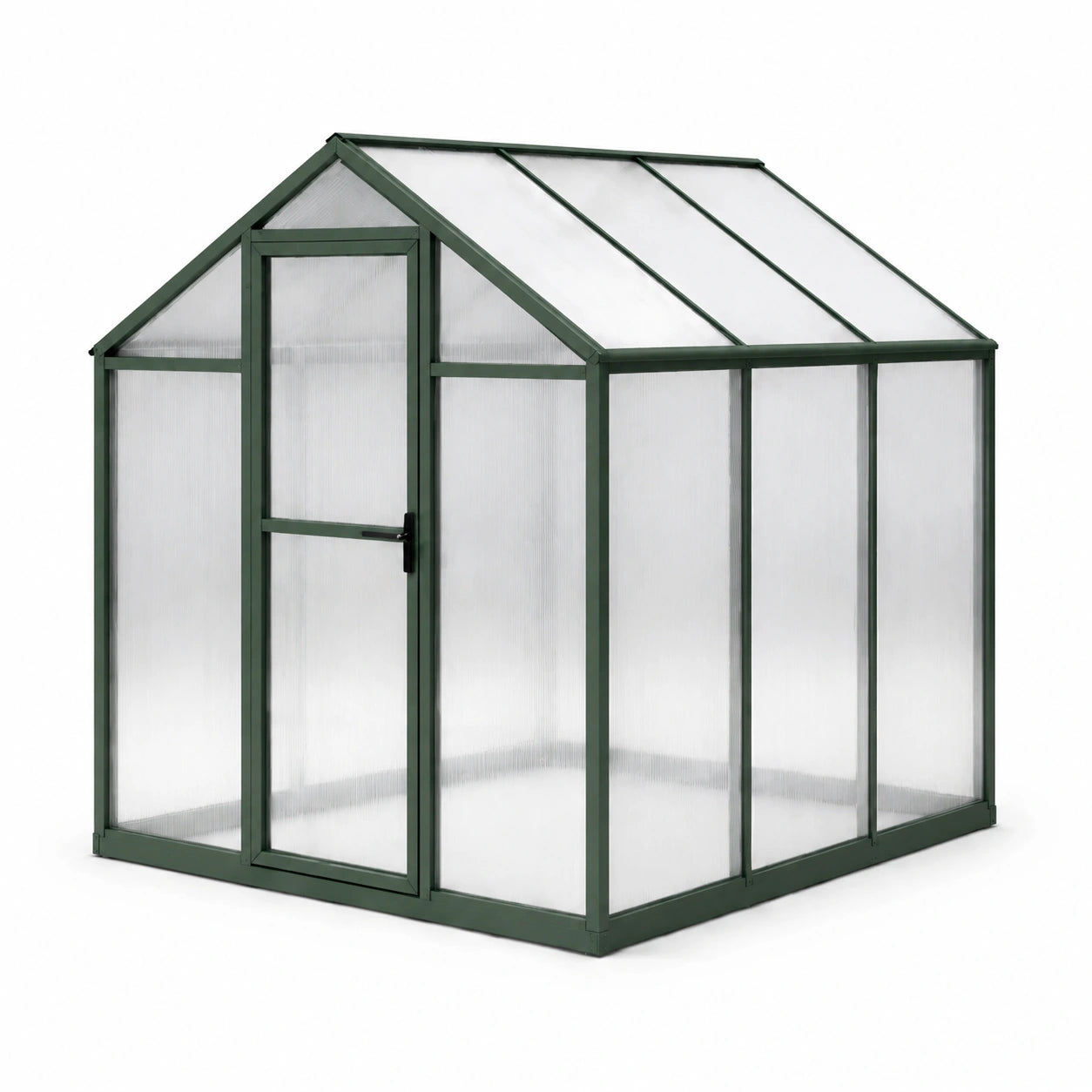 Gewächshaus Aluminium Polycarbonat Grün