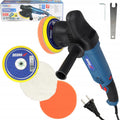 Dedra Poliermaschinen, 150 mm, 900 W, Schwarz, Exzenter-Rotationspoliermaschine, Leistung, Drehzahl 1500-4500 U/M