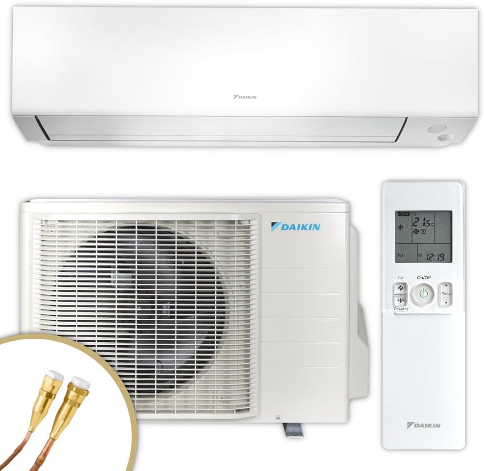 ThermoFlux Split-Klimaanlage, 3,5 kW, Weiß, DAIKIN by Split Klimaanlage Set, Perfera A-Serie, FTXM+RXM, Quick Connect