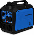 EBERTH Powerstation, 230 V, 12 V, Mehrfarbig, 3500 Watt Inverter Stromerzeuger leise, Notstromaggregat Benzinmotor