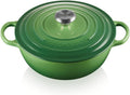 Le Creuset La Marmite Signature Backofen, 4,255 kg, 26 cm, 4,1 l, Grün, Le La aus Gusseisen, Für alle Herdarten und Induktion geeignet