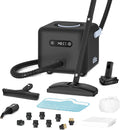 Cleankoala Dampfreiniger, 1500 W, 4 Bar, Schwarz, Multifunktion, Hochdruck Dampf, Schnelle Aufheizung, 21 Zubehörteile