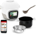 Moulinex Kühlschrank, 2 l, Weiß/Schwarz/Silber, Cookeo Touch Mini WiFi Multicooker, Hochdruckkocher, Konnektivität