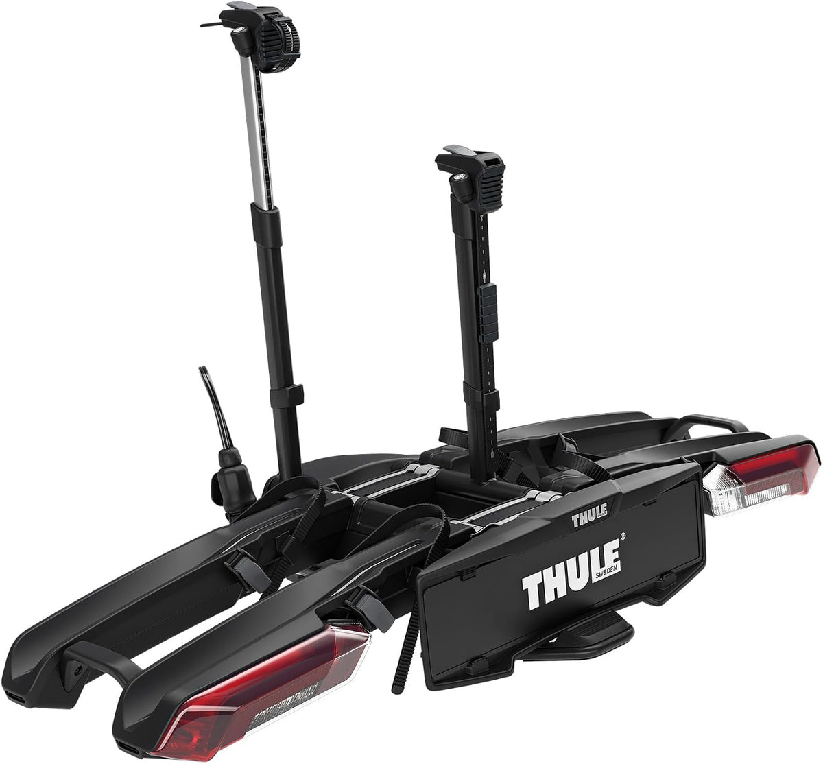 Thule Fahrrad, Schwarz, Epos träger für Anhängerkupplung 2 Fahrräder