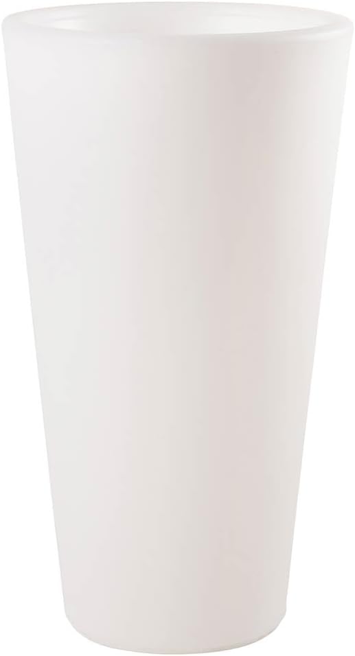 8 seasons Töpfe, 39 x 70 cm, Weiß, Design Shining Classic Pot L, LED Pflanzkübel , mit Farbwechsler (15 Farben)