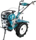 K&S Könner&Söhnen Rasenmäher, 134 cm, türkis/schwarz/weiß, & KS 9HP-1350G-3 Benzin Bodenhacke mit Direktantrieb
