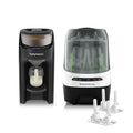 Baby Brezza Flaschenreiniger, Grau, Formula Pro Advanced & Bottle Washer Pro Bundle mit Straw, Mischt Milchpulver & Wasser automatisch