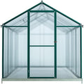 Outgarden Dachfenster, 182 x 243 x 188,3 cm, 4,4 m, 4 mm, grün/silber, Gewächshaus Royal, Hohlkammerplatte, Aluminium eloxiert