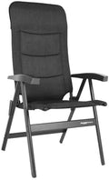 Westfield Lehnstühle, 129x68 cm, 5,1 kg, Grau, Noblesse Deluxe & Grande Campingstuhl, Klappbar, Outdoor Camping, Ergonomisch mit Kopfkissen