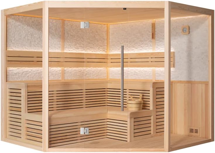 AWT AQART WATER TECHNOLOGY Saunen, Natur, KOS Sauna 1816XL Pinienholz/240x240/ohne Ofen