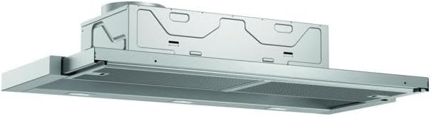 Bosch Dunstabzugshaube, 90 cm, Silber, DFL094A51 Serie 4 Flachschirmhaube, breit, Um- & Abluft, Made in Germany