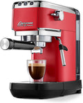 Tchibo Kaffeemaschine, 15 bar, Rot, Siebträger Espressomaschine Lapressa (, 980ml Wassertank), Pre-Infusion Technologie