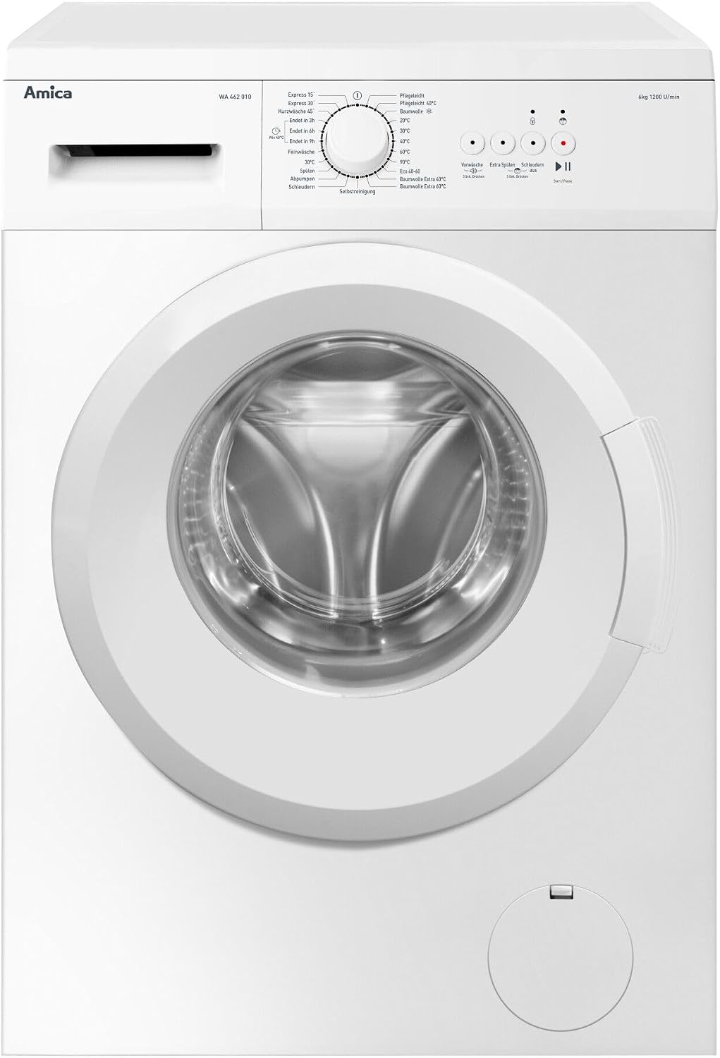 Amica Waschmaschine, 6 kg, Weiß, WA 462 010, Frontlader, 1200U/min, Slim