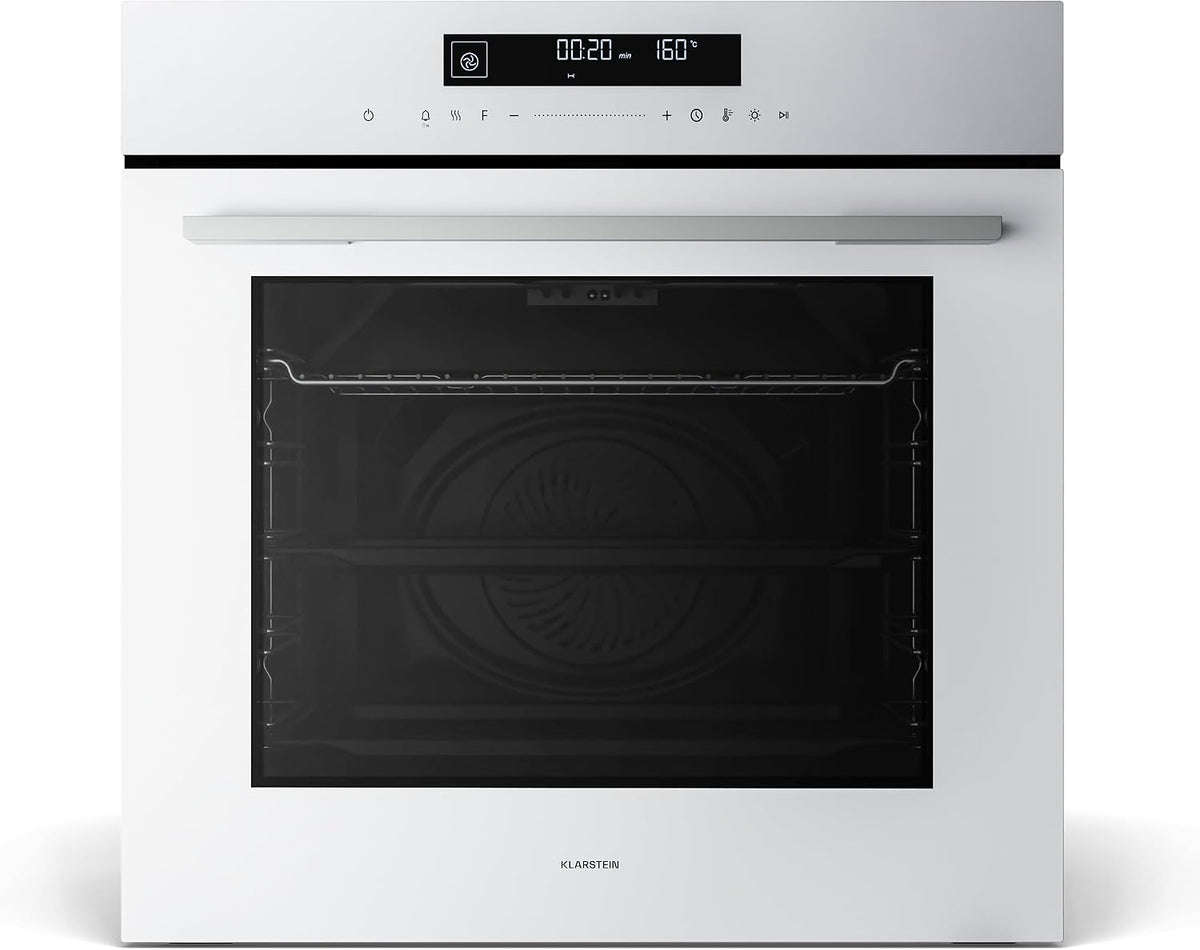 Klarstein Backofen, 60 cm, 74 L, Weiß, Velaire Einbau -, 13 Funktionen, Energieeffizienz A+, Touch-Bedienung, Timer