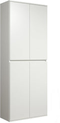 trendteam smart living Garderobenschränke, 74 x 191 x 34 cm, Weiß, Nevada - Mehrzweckschrank - - Schrank mit 4 Türen