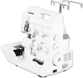 JUKI Overlock-Nähmaschinen, 34 x 27 x 30 cm, Weiß, MO-654DEN Overlockmaschine, 3/4 Fäden, Metall