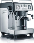 GRAEF. Kaffeemaschine, Schwarz/Silber, Siebträger-Espressomaschine Baronessa