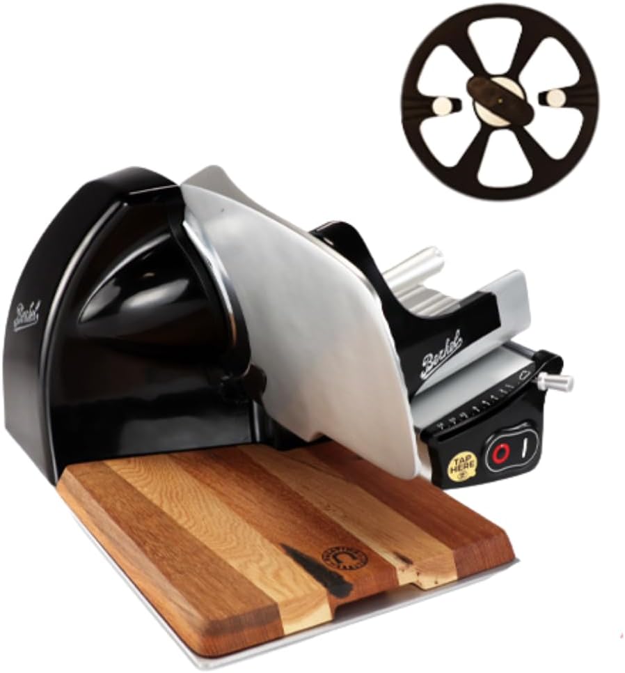 Palatina Werkstatt Hackbretter, schwarz, Berkel Aufschnittmaschine, Schneidemaschine Home Line 200 Plus