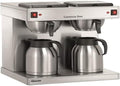 Bartscher Kaffeemaschine, Silber/Schwarz, Doppel- Contessa Duo Gastronomiebedarf