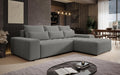 AXLIVING Sofa, 280 cm, grau, Eck mit Schlaffunktion Alvorada