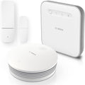 Bosch Sirenen, Weiß, Smart Home Starter Set Einbruchschutz mit Rauchmelder II, mit App Steuerung, kompatibel mit Apple Homekit