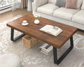 IBF Sofa, 120 cm, Braun, Massivholz Couchtisch Wohnzimmertisch Coffee Table