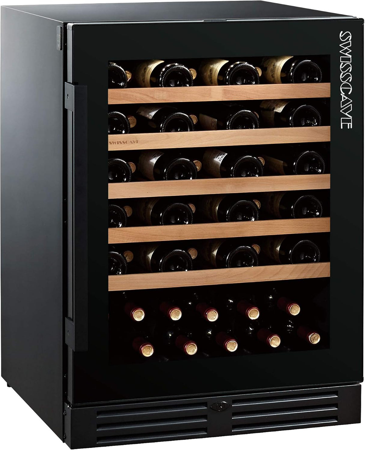 Black Weinkühlschrank, Schwarz, Edition 1-Zonen Weinklimaschrank WLB-160F (47-55 Fl.)