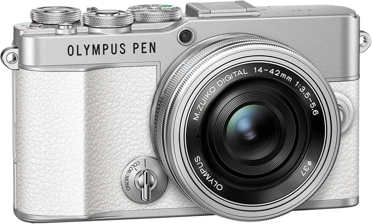 OM SYSTEM Systemkamera, 42 mm, Weiß, Olympus Pen E-P7 Kamera-Kit - 20 MP kamera mit 14- EZ