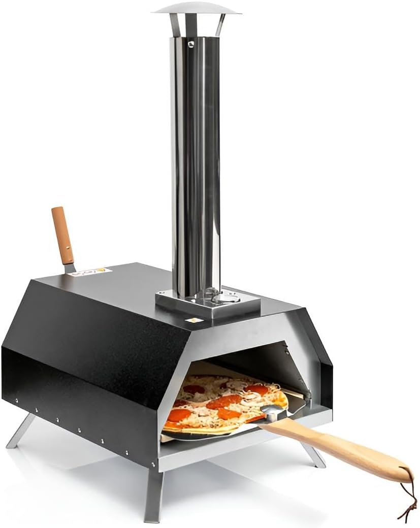 Primal Internet GmbH Pizzaofen, Grau, Outdoor für Tisch und Co