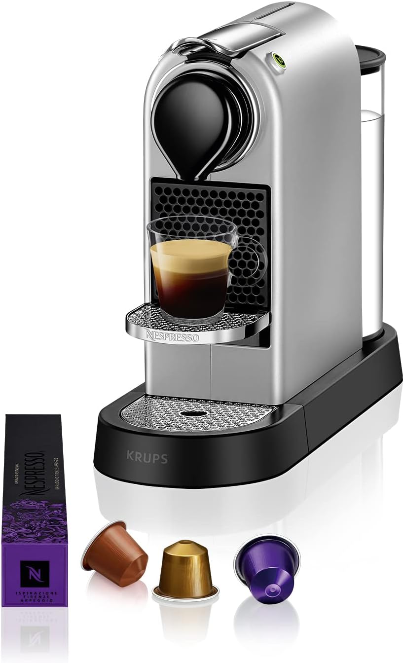 Nespresso Kaffeemaschine, Silber, Krups YY4118FD Citiz