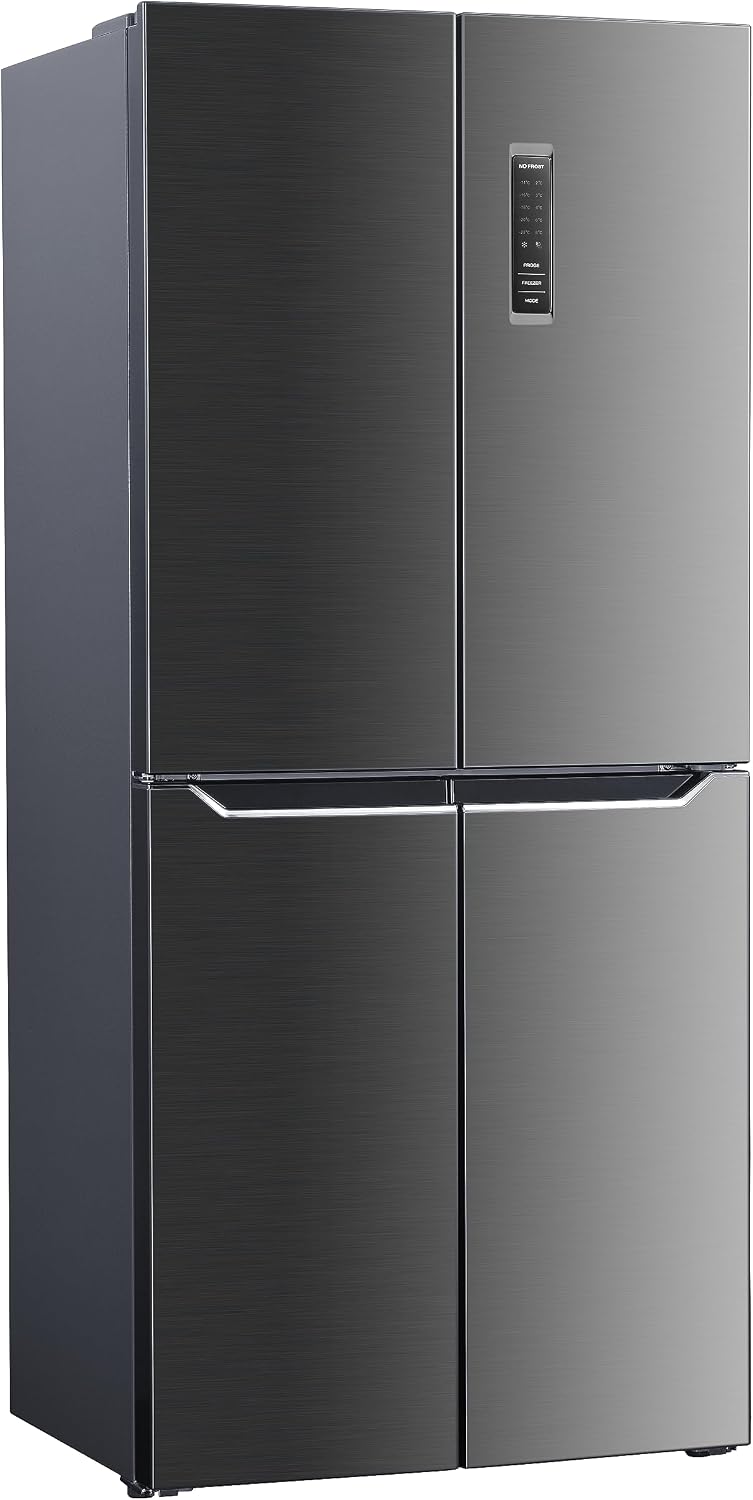 Wolkenstein Kühl-Gefrierkombination, 125 Liter, 362 L, 39 dB, Inox, W-CD 362 NFD E IX Cross Door, 4 Sterne Gefrierfach