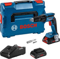 Bosch Professional Akkuschrauber, 4.0 Ah, 18 V, Blau/Schwarz, System Akku Trockenbauschrauber GTB -45 (inkl. 2X Akku